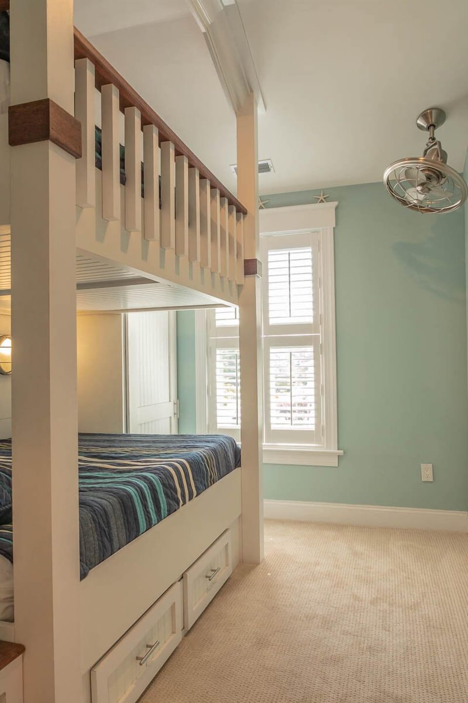 Bedroom #3-Custom Bunkbed:  Full over Full