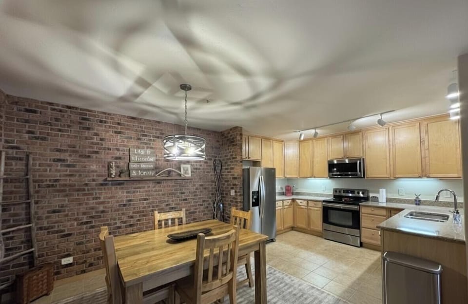 Dining room and kitchen. Open to the family room. All one level!