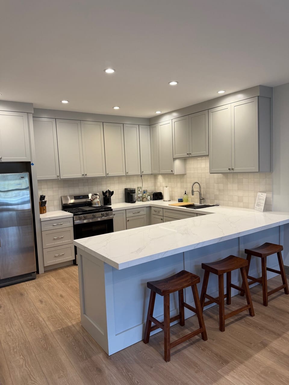 Kitchen comes with everything you need to make gourmet meals