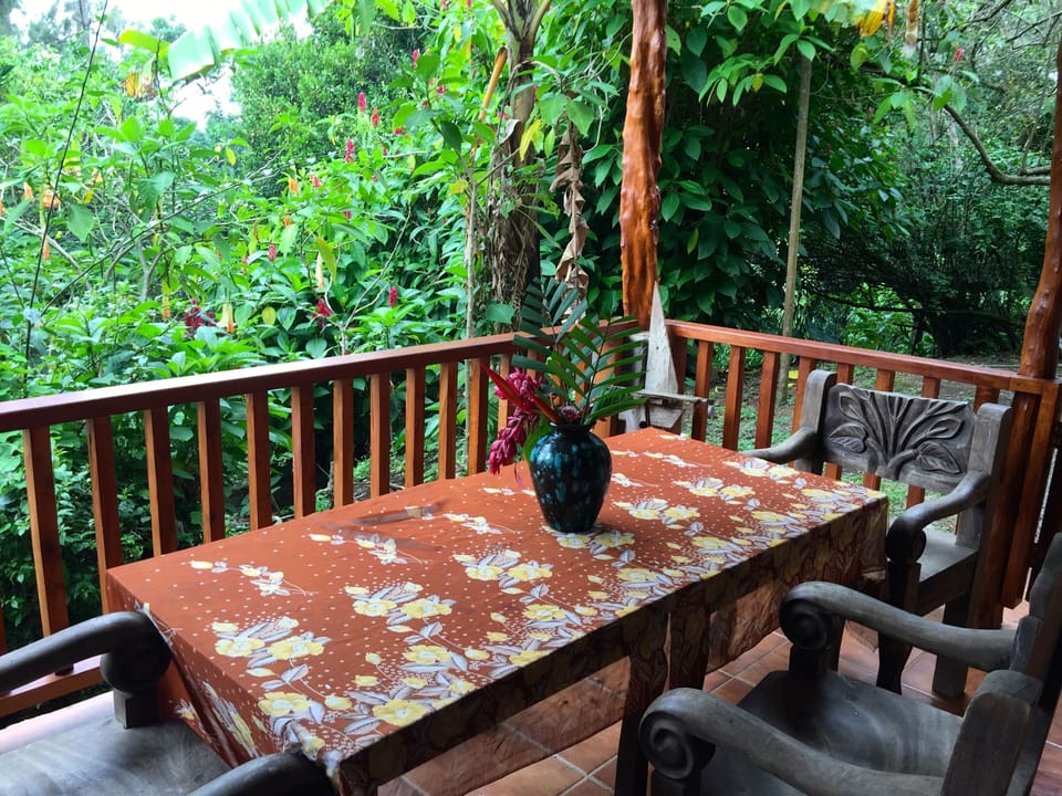 Downstairs porch.