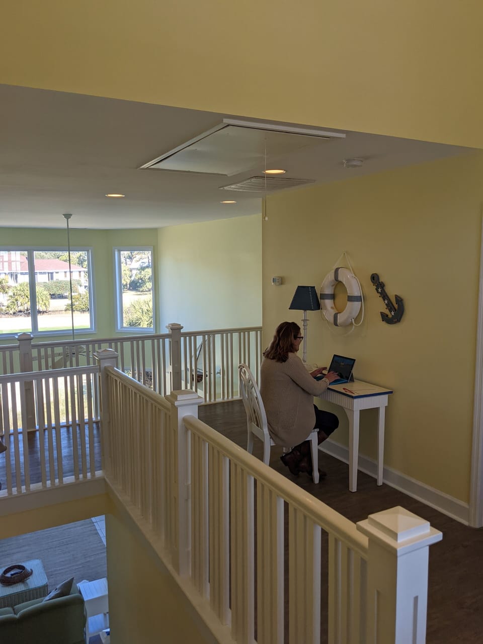 Need a bright and dedicated workspace? No problem, but don't work too hard!