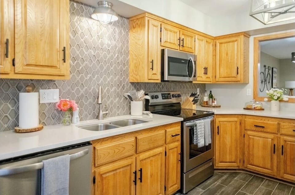 Fully stocked kitchen