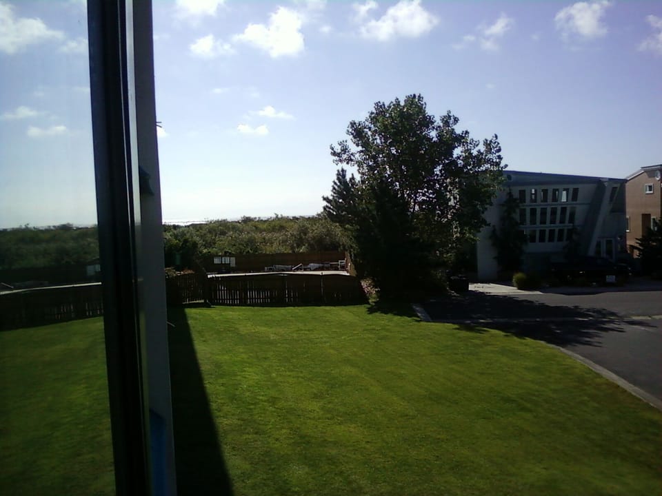 View from balcony facing east.