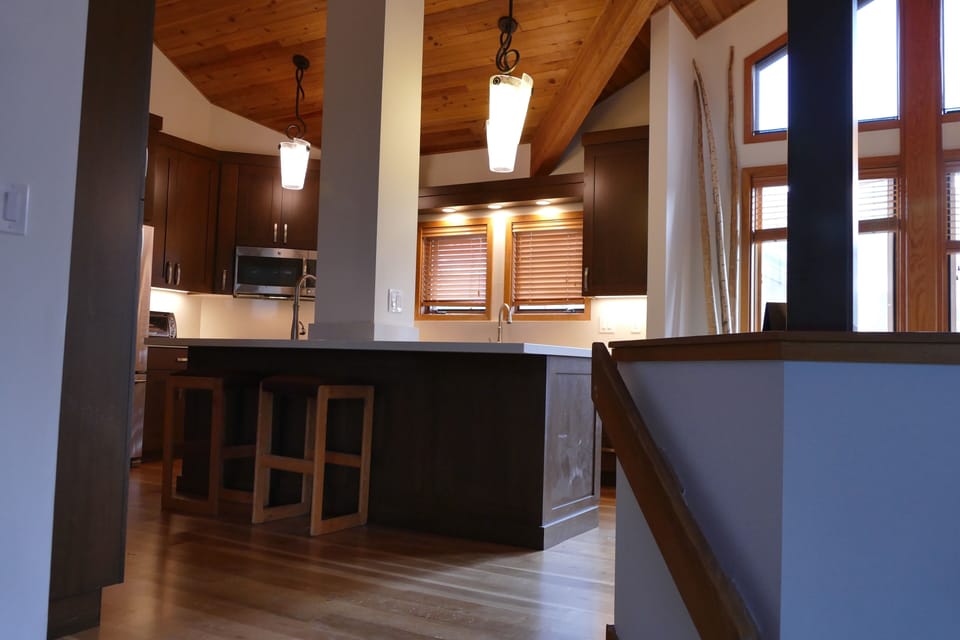 Kitchen seen from the living room