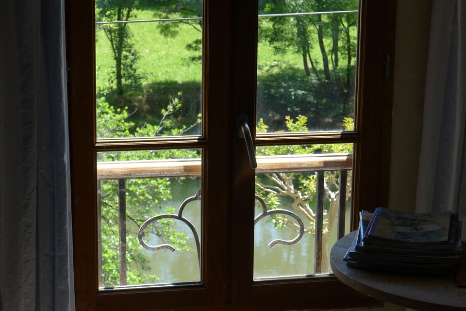 View of the Cele River from upstairs bedroom.