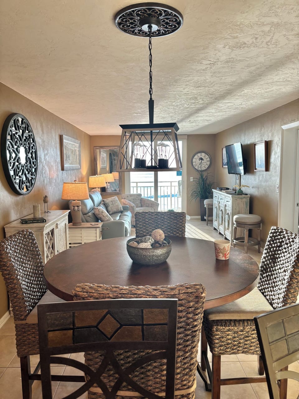 Stylish and comfortable dining area