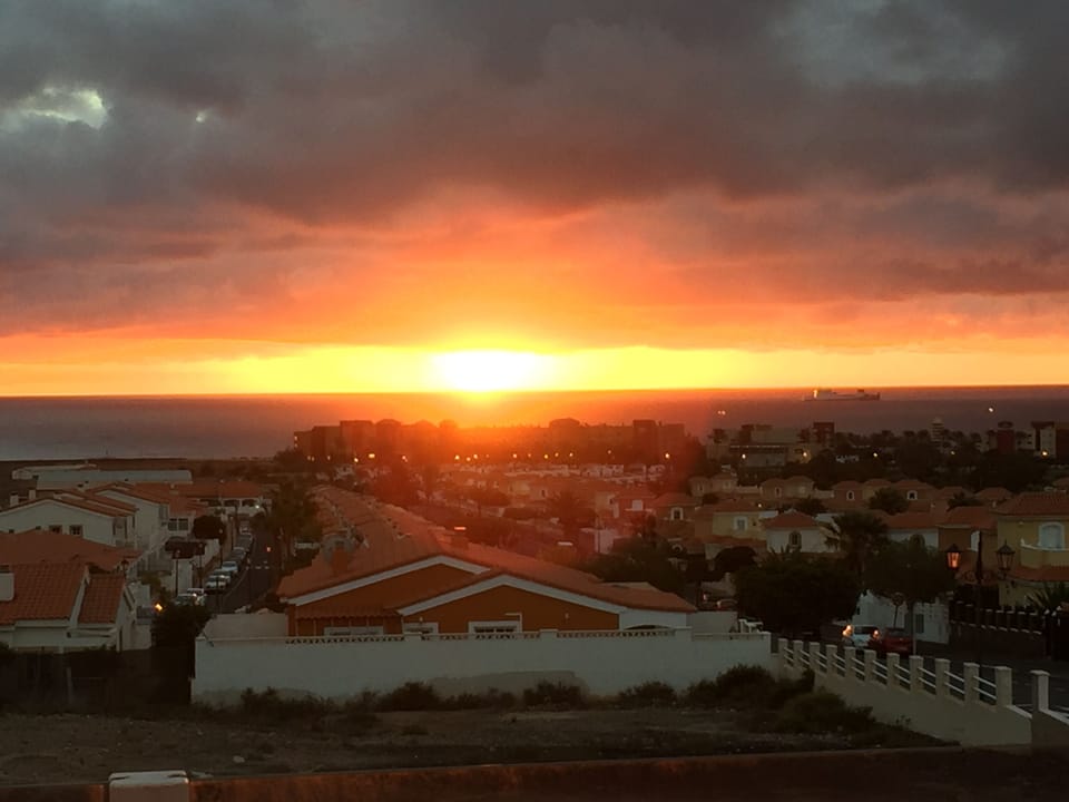 Sunrise over the sea  view from villa