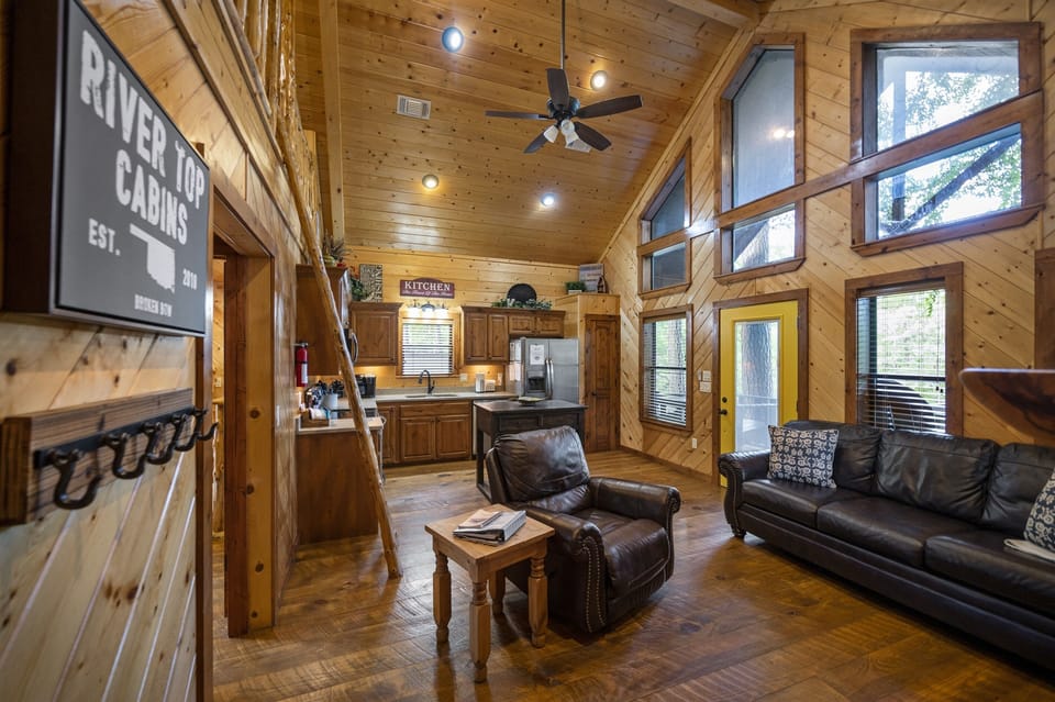 The windows allow for amazing views of the river!