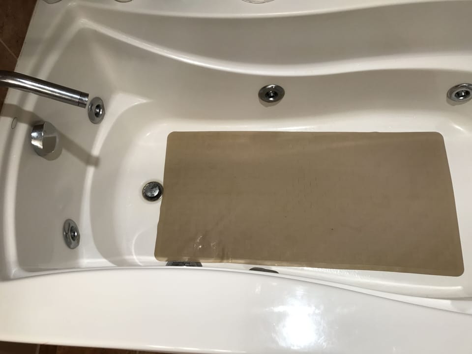 Lower level bath/shower that is often used for Jacuzzi baths...soooo relaxing!