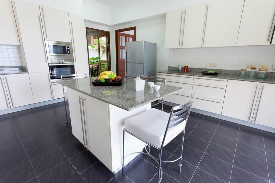 3-Bedroom with Private Pool | Private kitchen | Full-size fridge, microwave, oven, stovetop