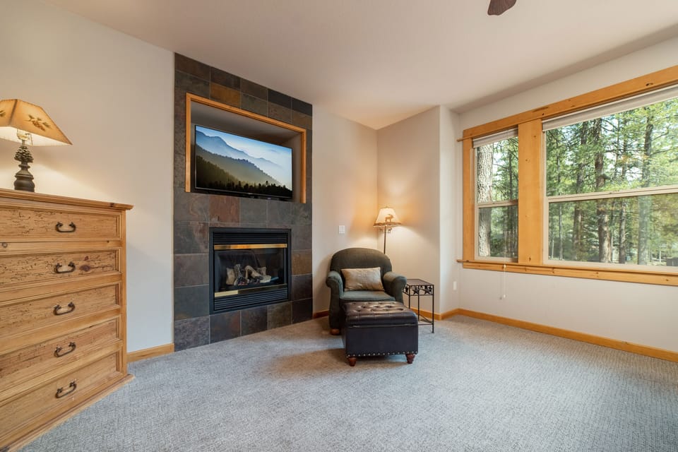 Master Suite #2 / Fireplace  / HDTV