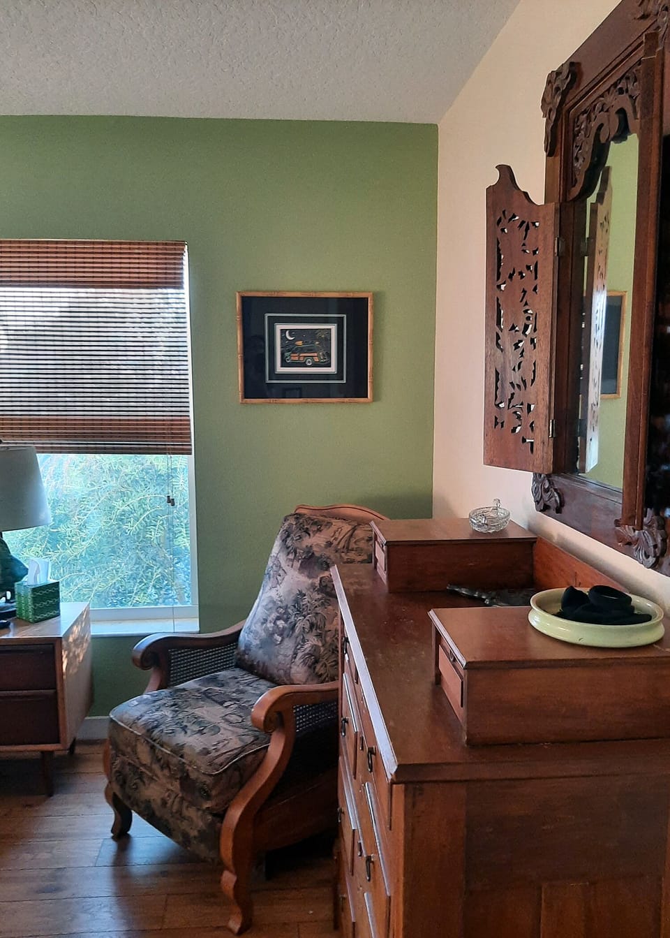 master bedroom antique dresser