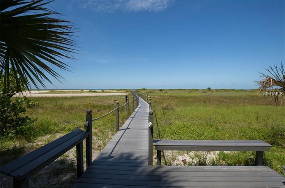 Direct beach access from the building