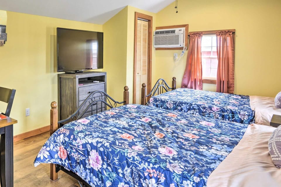 Relax under fresh linens while you watch streaming TV!