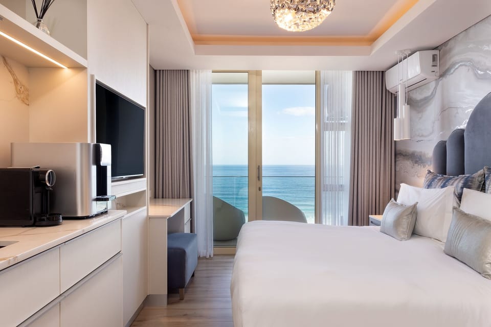 Sea Facing Room | Egyptian cotton sheets, premium bedding, down comforters