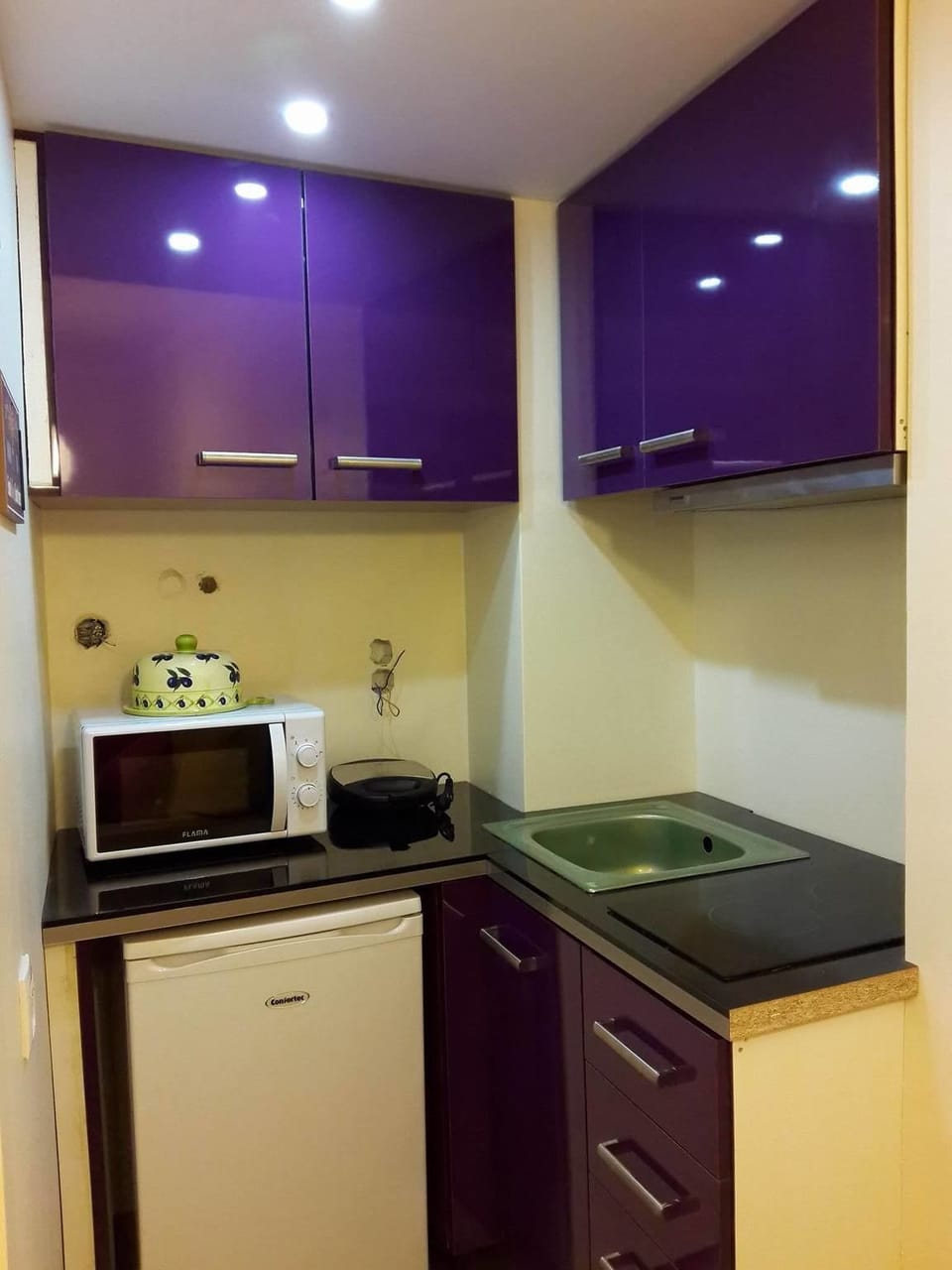 Luxury Loft, 1 Bedroom, Balcony | Private kitchen | Fridge, microwave, oven, stovetop