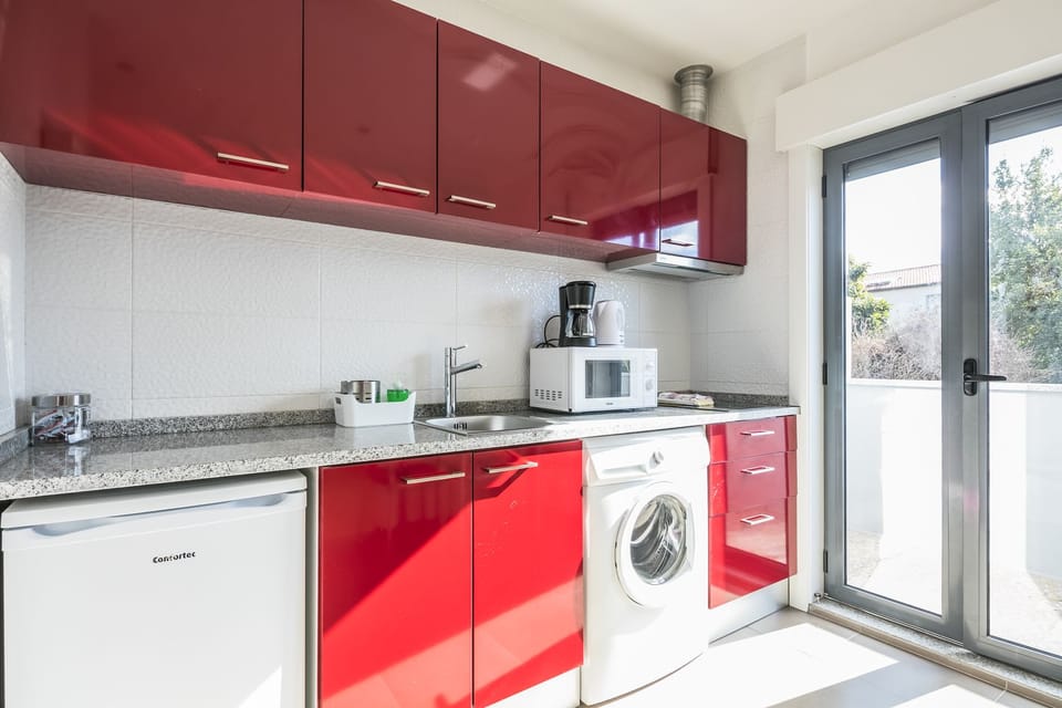 Apartment, 1 Bedroom, Balcony | Private kitchen | Fridge, microwave, stovetop, coffee/tea maker