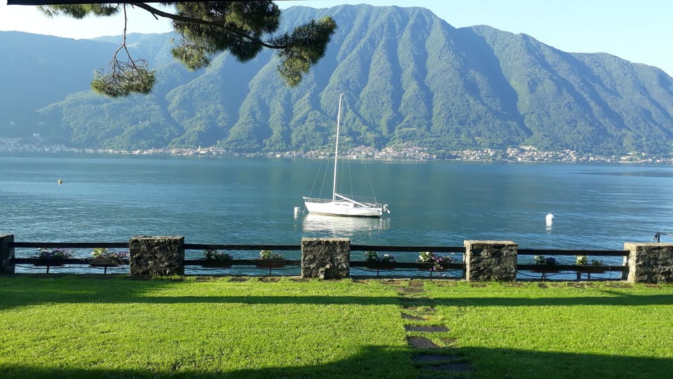 Boat mooring available here at the residence.