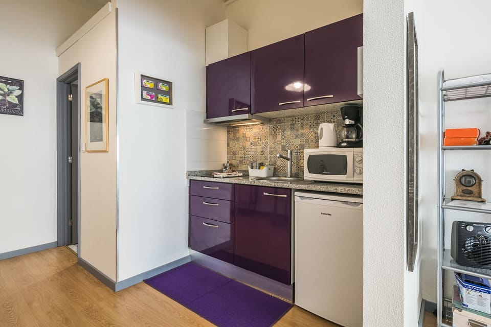 Apartment, 1 Bedroom | Private kitchen | Full-size fridge, microwave, stovetop, coffee/tea maker