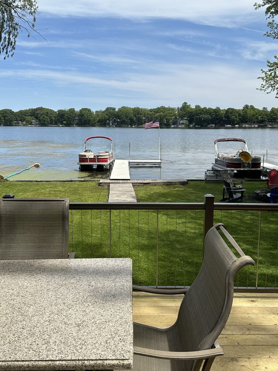 View of the water from the new deck!! 