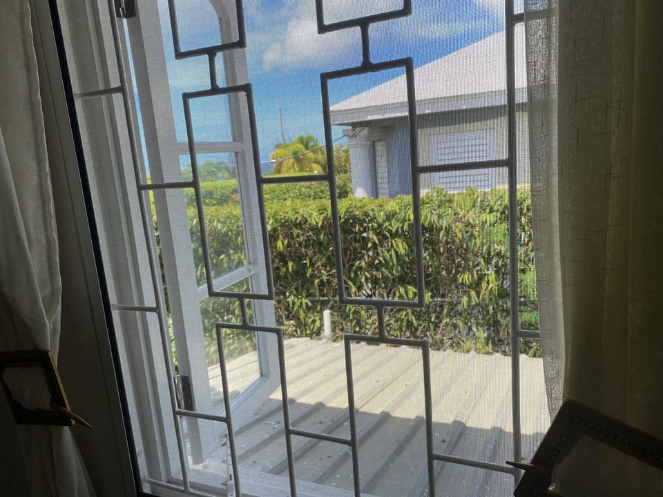 sea view from the upstairs loung