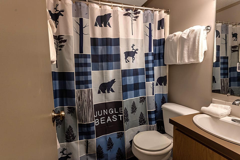 The hall bathroom.