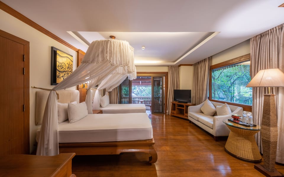 Deluxe Room, 2 Twin Beds (Lanna) | Premium bedding, pillowtop beds, minibar, in-room safe