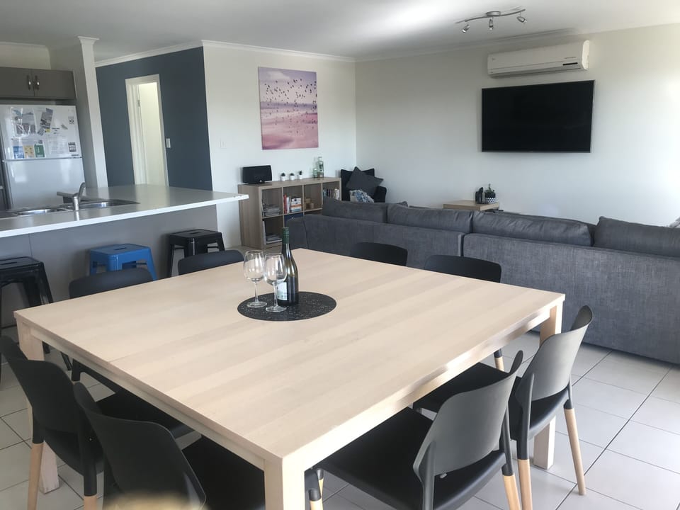 Dining area , lounge and kitchen