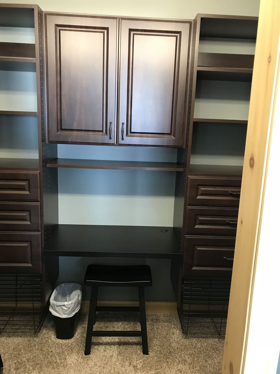 Walk in closet in the Master Bedroom