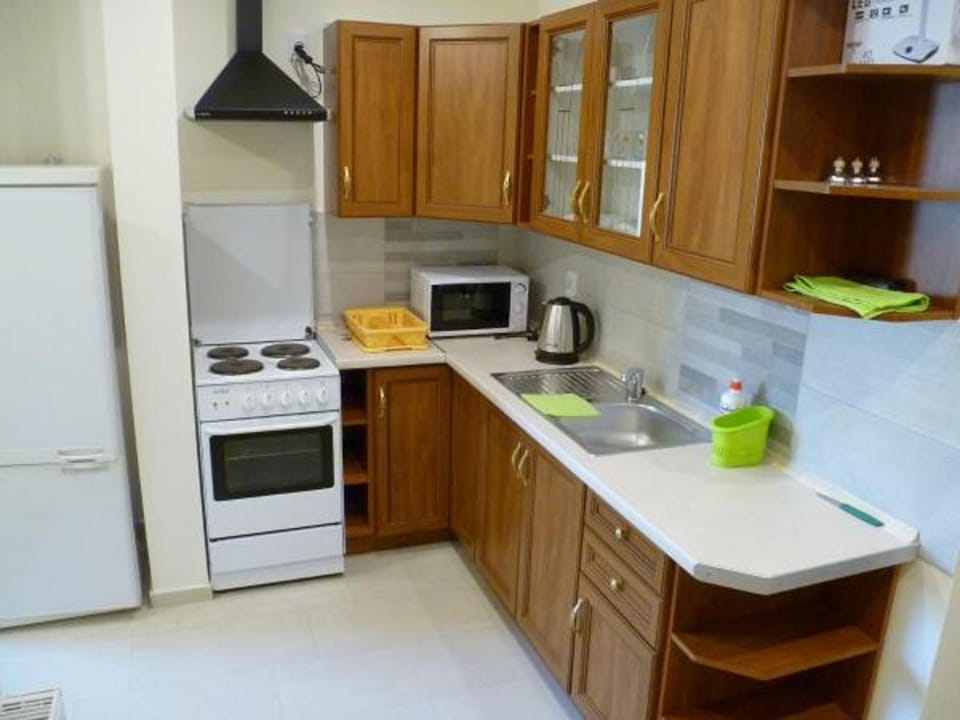 Apartment (7) | Private kitchenette | Fridge, microwave, oven, stovetop