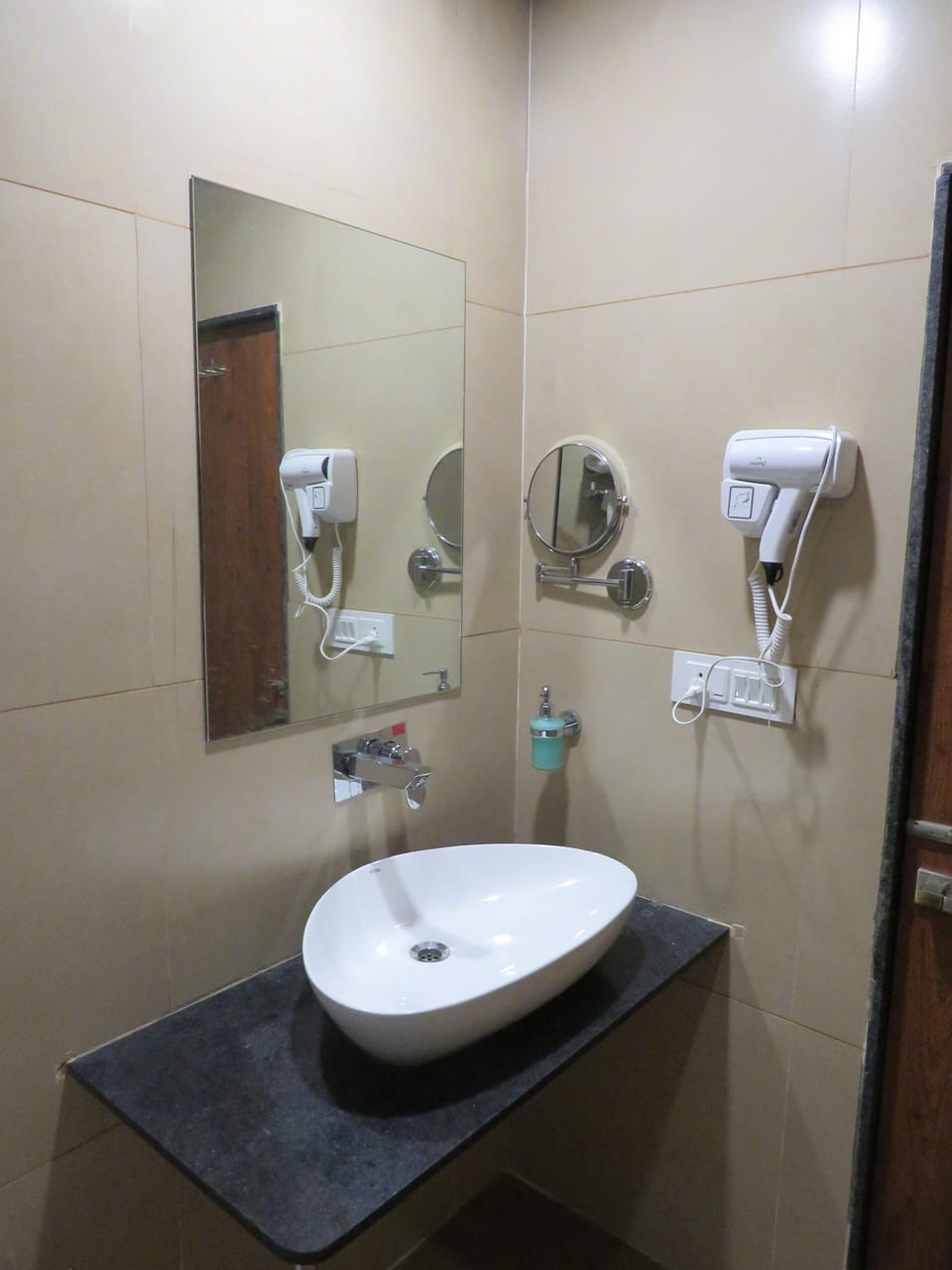 Free toiletries, slippers, towels