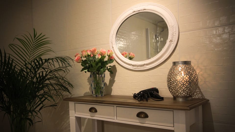 Free toiletries, hair dryer, towels