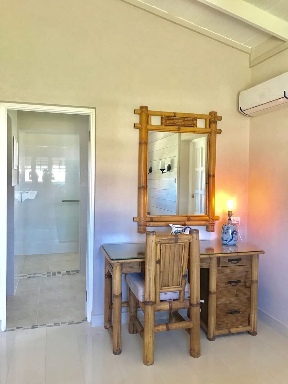 Bedroom with writing desk