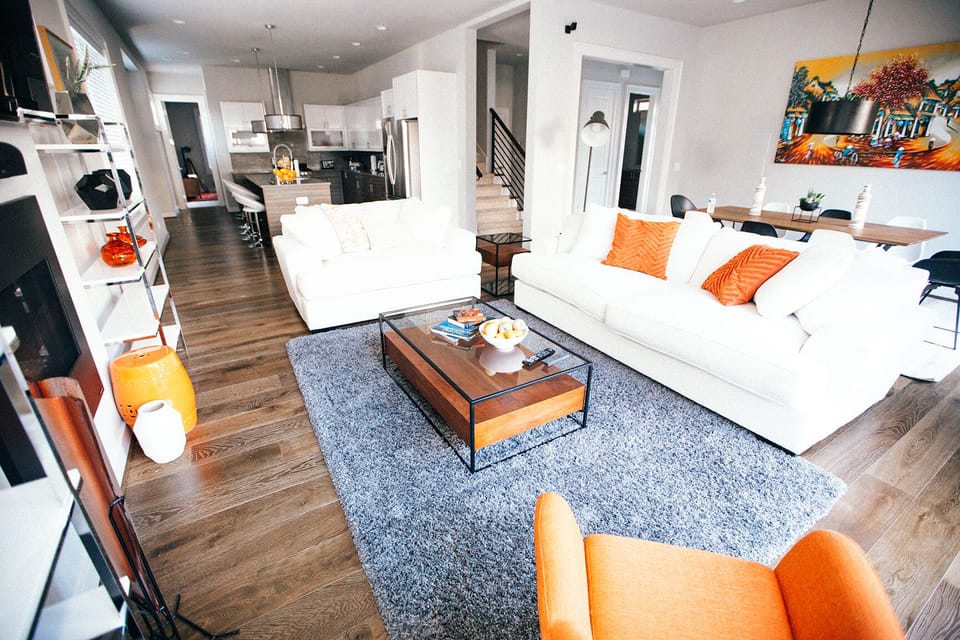Through the door to the top left is The Orange Room on the first level