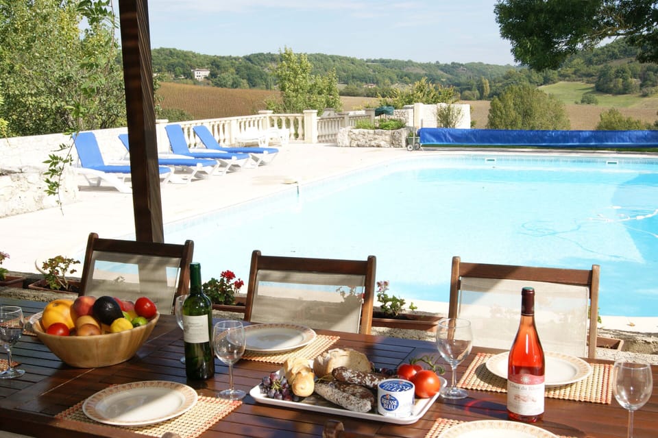 Lunch by the pool