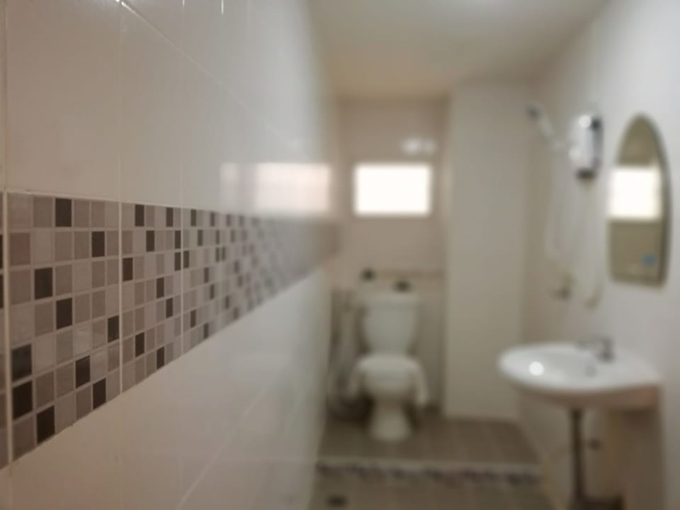 Shower, free toiletries, towels