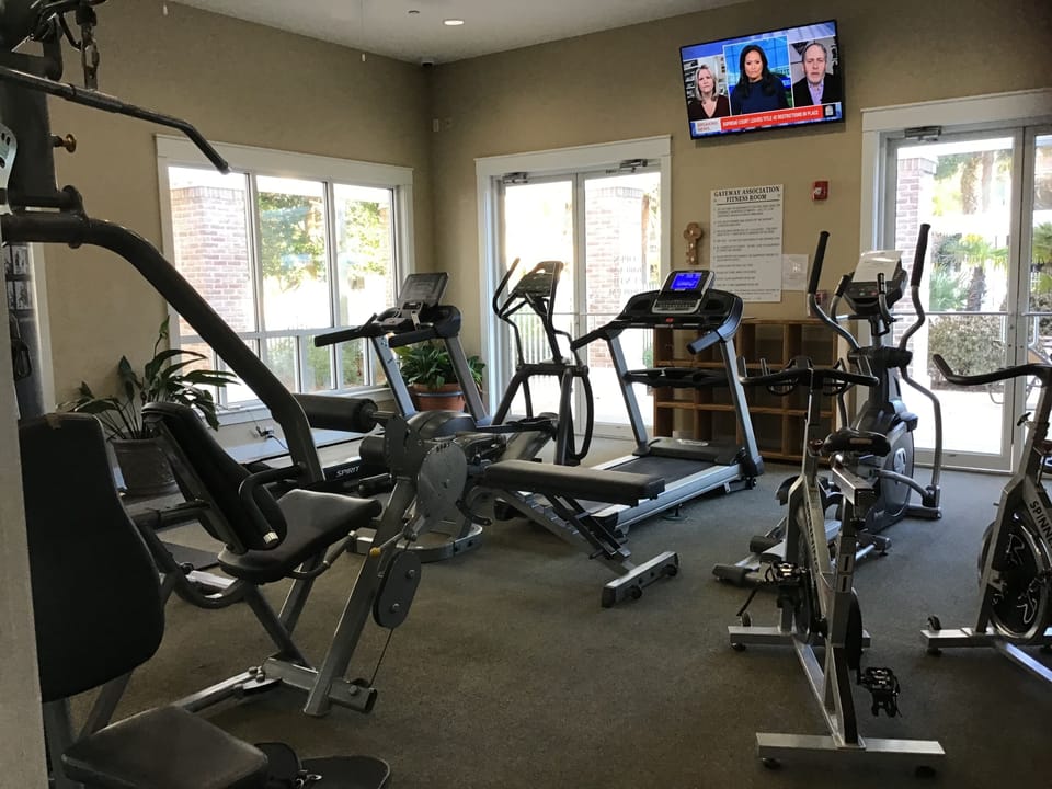Work out room by pool