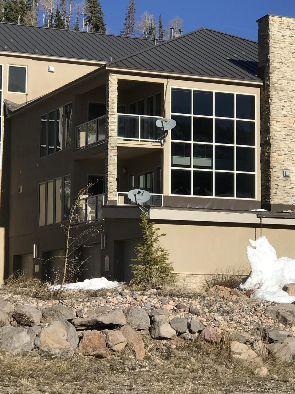 Front and center view of Brian Head's Giant Steps slopes