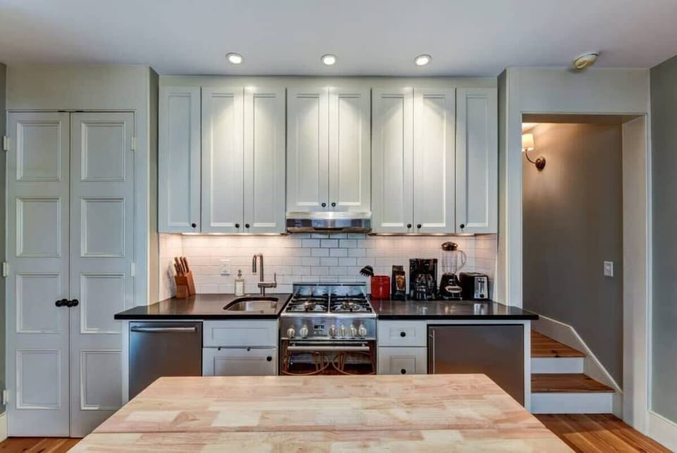 Kitchen stocked with everything you need for a home-cooked meal
