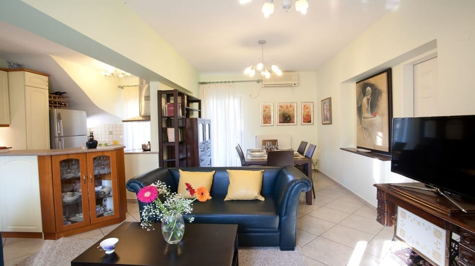 Villa Vassiliki Kitchen Living room