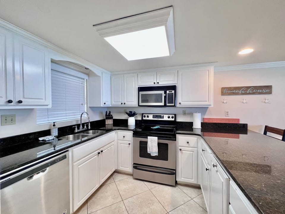 Fully stocked kitchen
