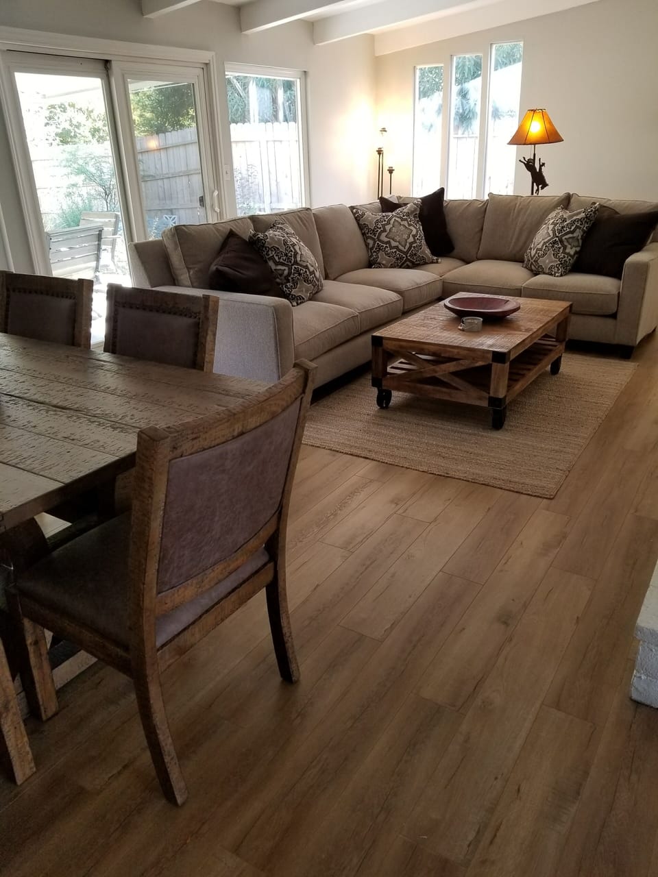 living room and dinning area 
