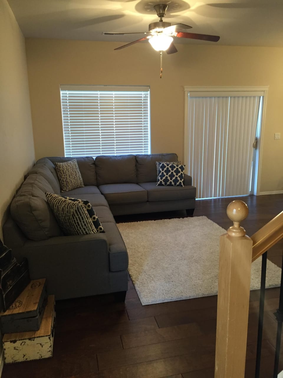 Living Area with Big Screen TV