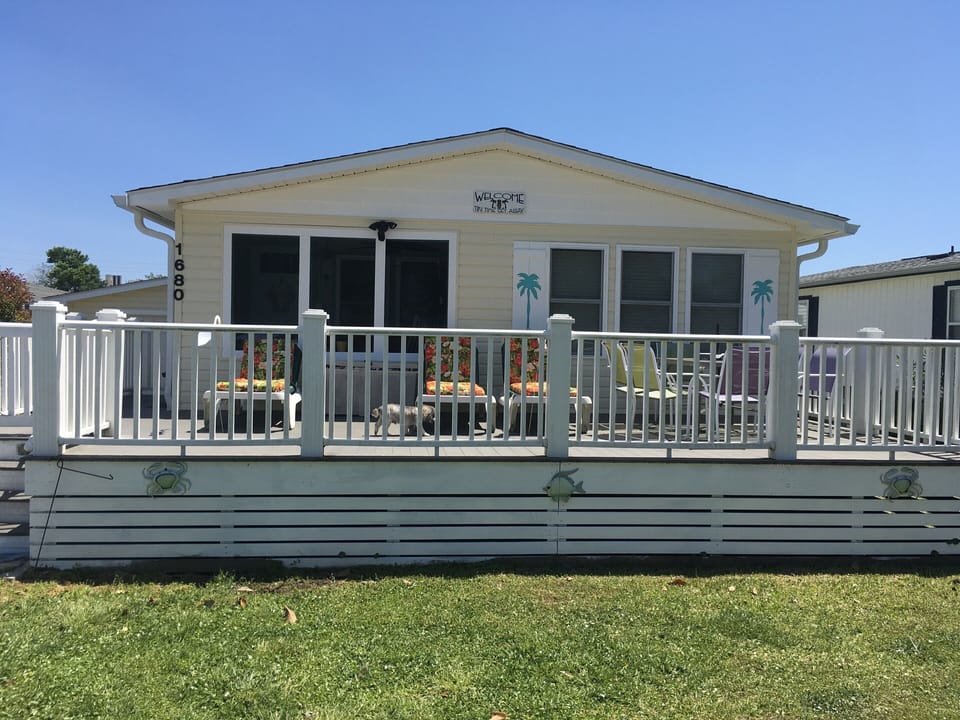 Beach home with porch