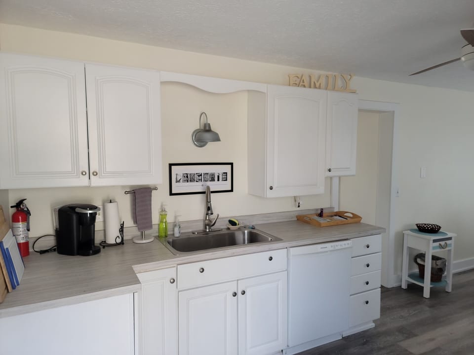Kitchen, sink, dishwasher and garbage disposal