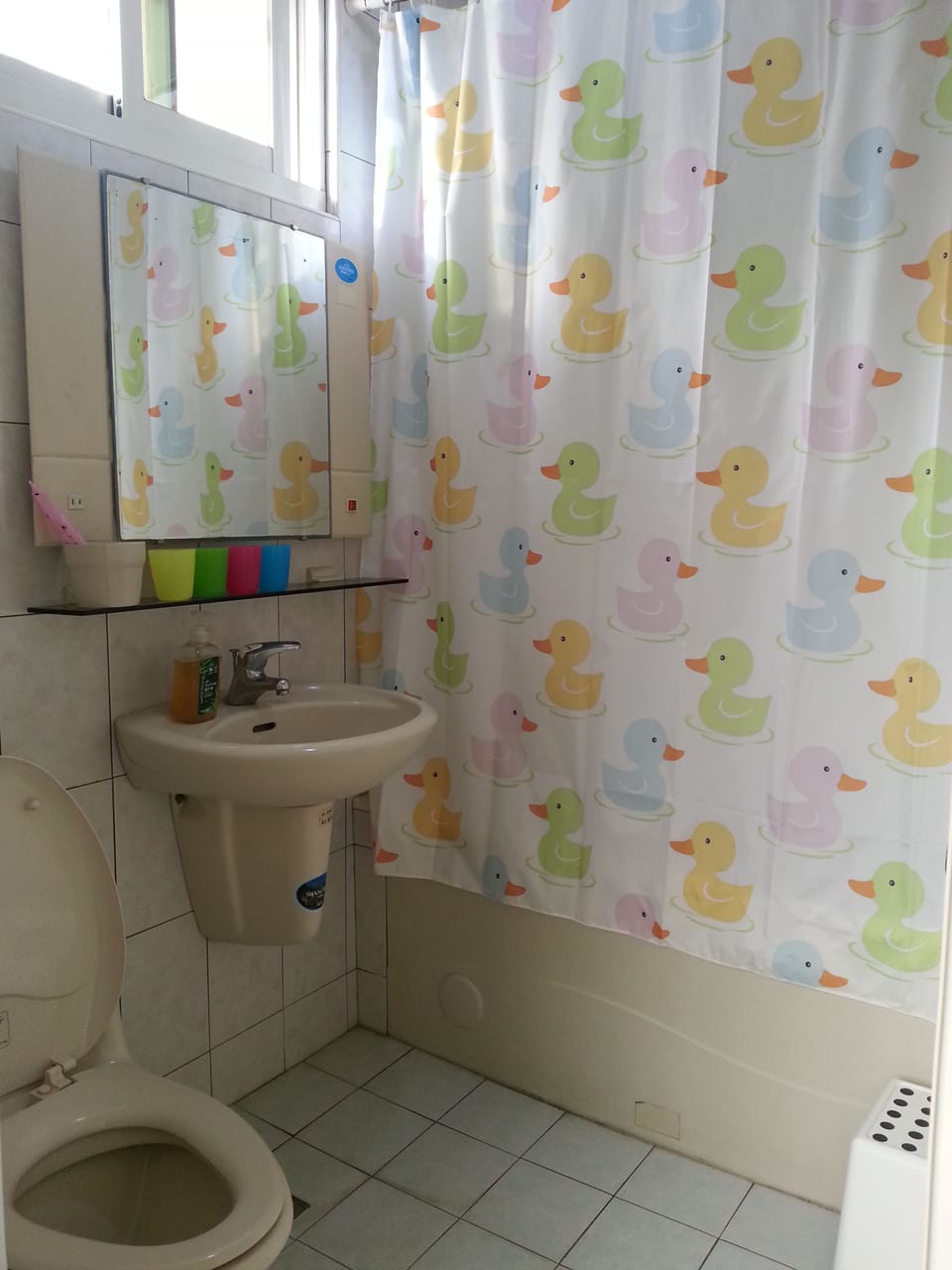 Comfort Quadruple Room, 2 Double Beds, Non Smoking | Bathroom | Free toiletries, hair dryer, slippers, towels