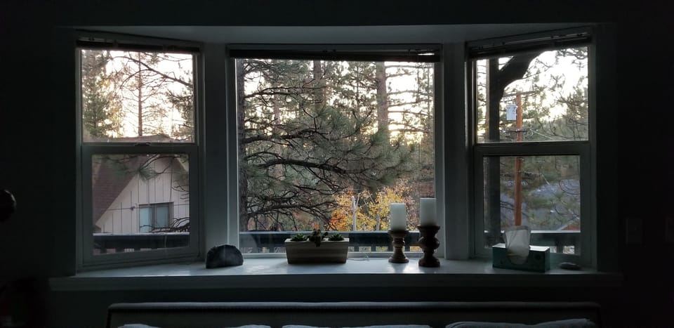 sunrise from the living room