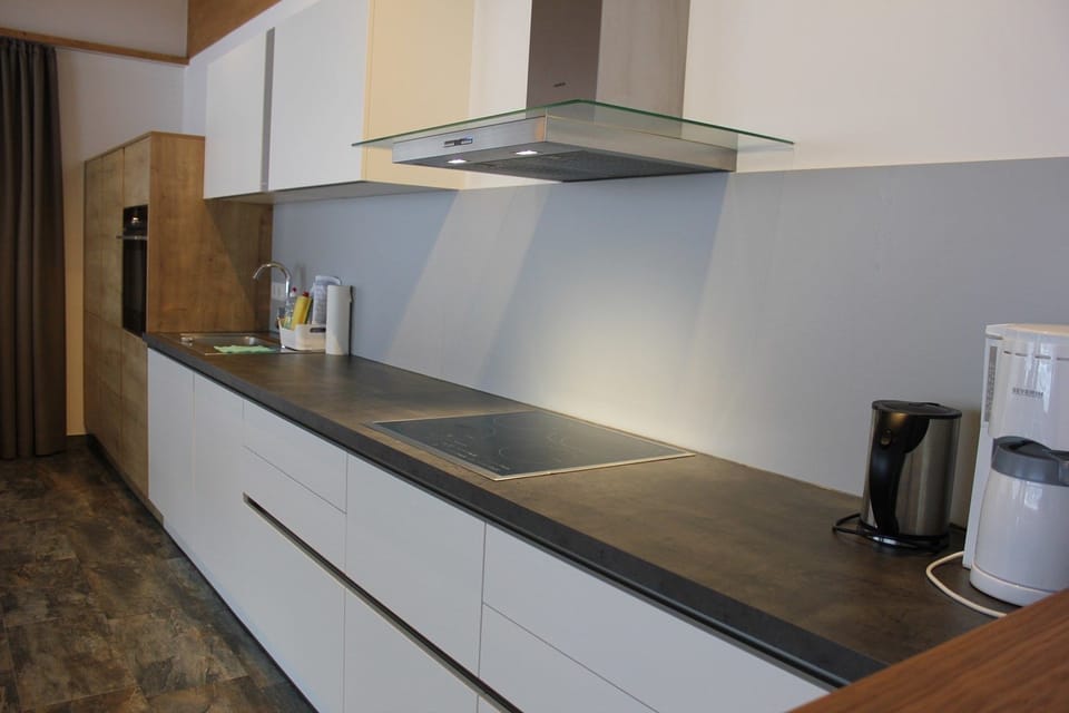 Panoramic Penthouse, Multiple Beds, Non Smoking | Private kitchen | Fridge, microwave, oven, stovetop