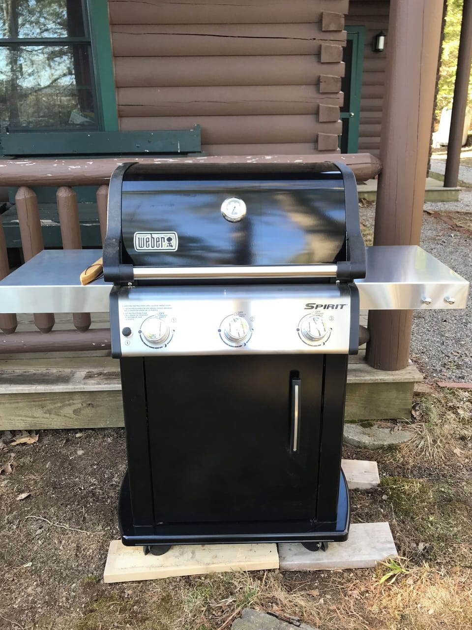 Weber Spirit grill available.