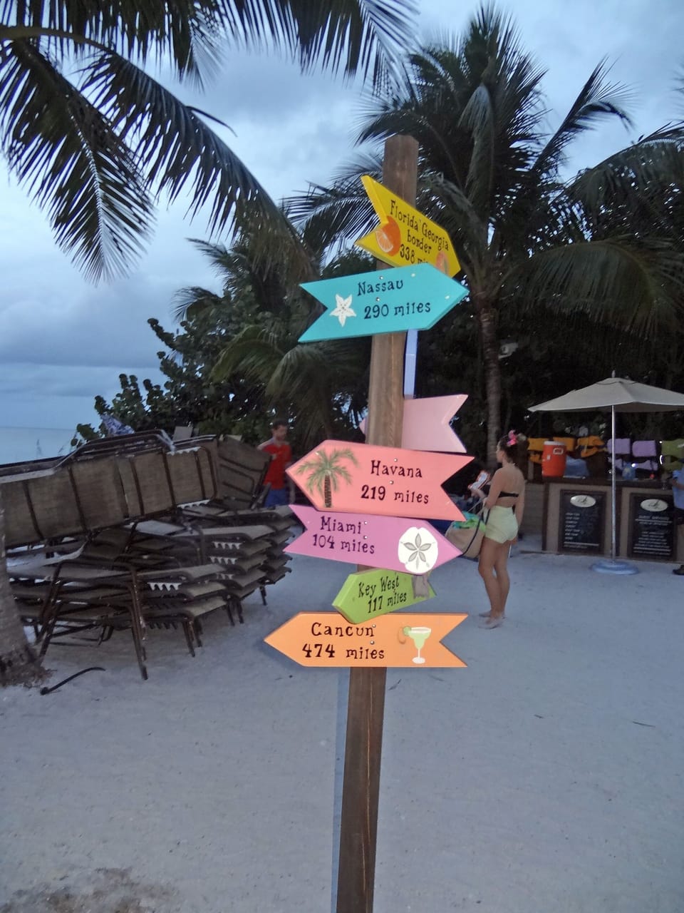 200 miles to Havana, 300 miles to Bahamas